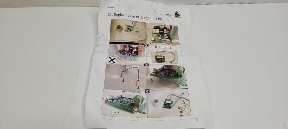 Handi-Move Model HM2500 IR Recieving Control Board PCB 2500 9140