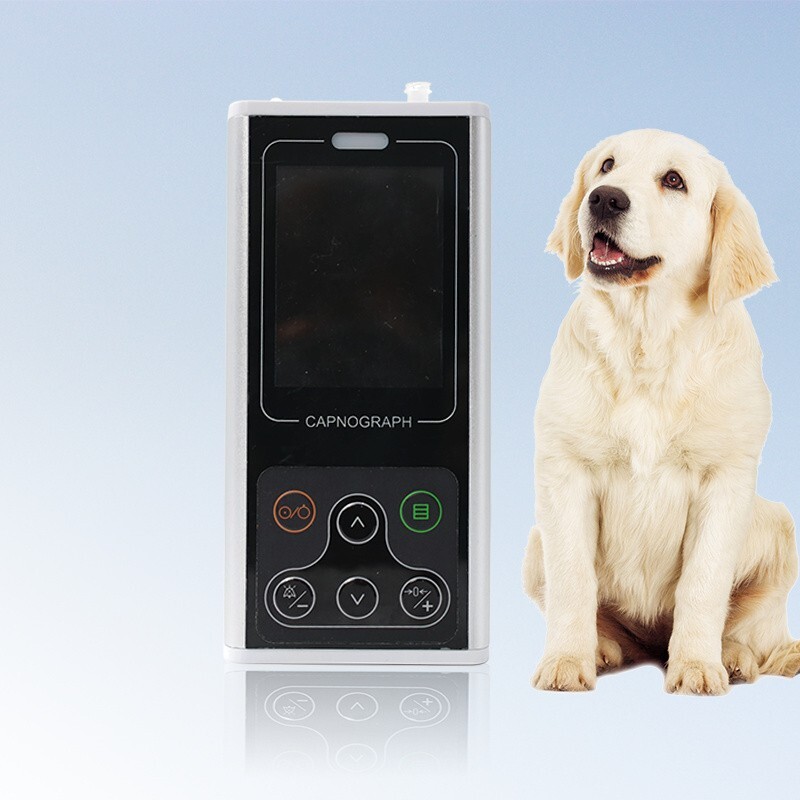 Veterinary CA10S Sidestream Capnograph EtCO2 RESP SpO2 PR CO2 Patient Monitor