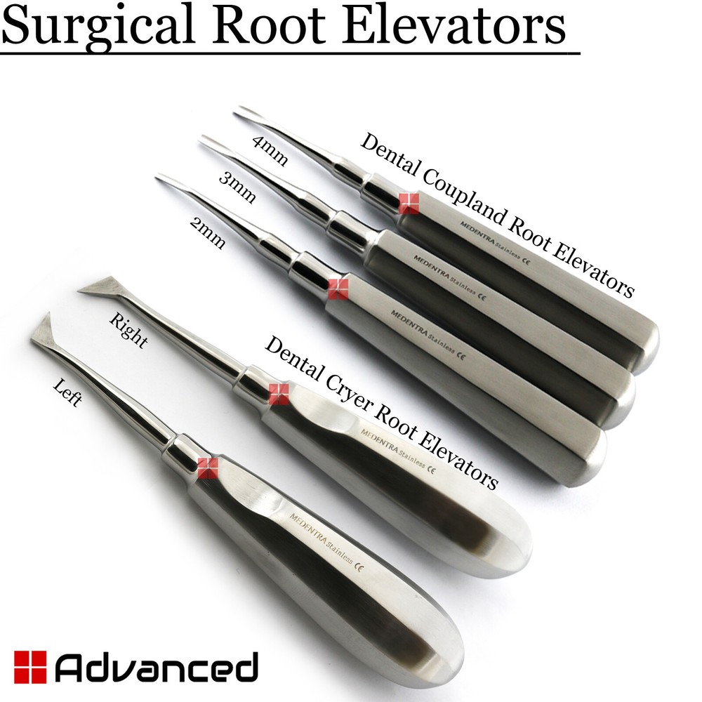 Dental Oral Surgery Root Elevators Kit Coupland Luxation Luxating Cryer Elevator