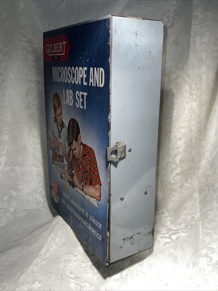 Gilbert Microscope & Lab Set #13024 Almost Complete See Pictures!