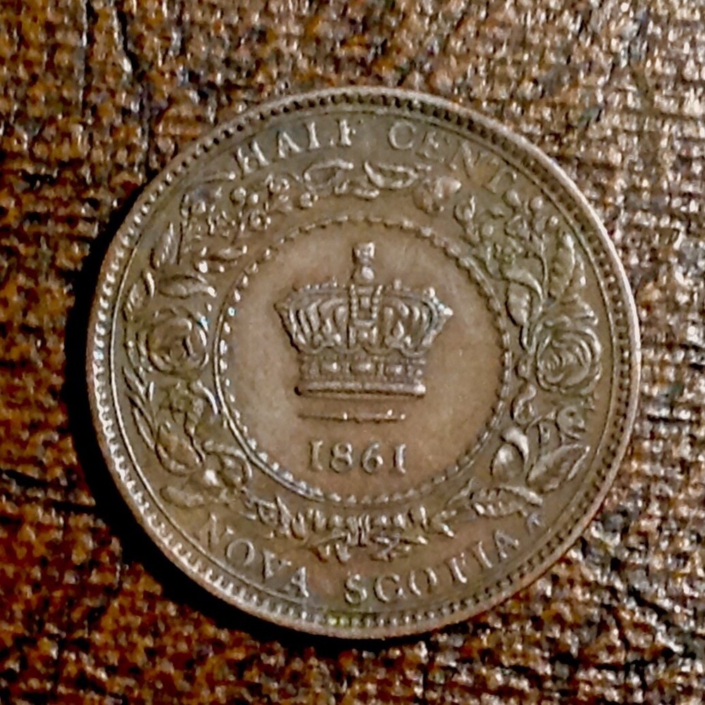 - Canada 1861 nova Scotia Victoria Half Cent