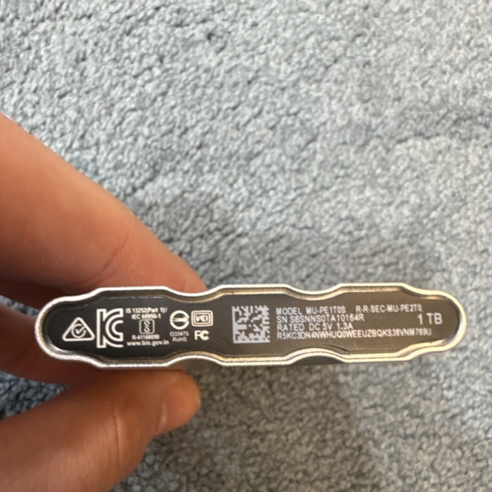Samsung T7 Shield 1TB Missing Outer Cover