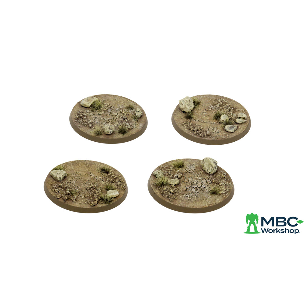 4 Cracked Earth 60MM Base Warhammer 40K MBC Ready Base™