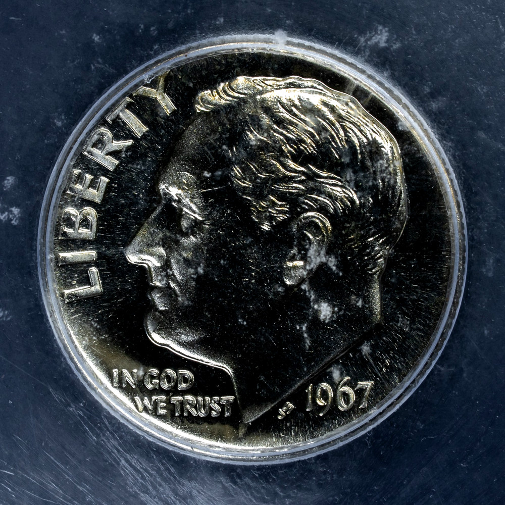 1967 SMS Roosevelt Dime ICG MS68 Superb Gem Sharp Strike PQ