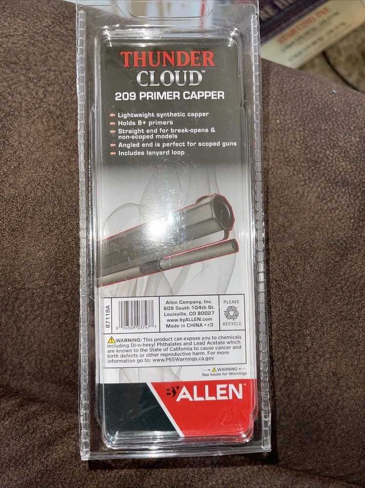 Allen Thunder Cloud 209 Primer Capper for Muzzleloader Black Powder 87118A Deer