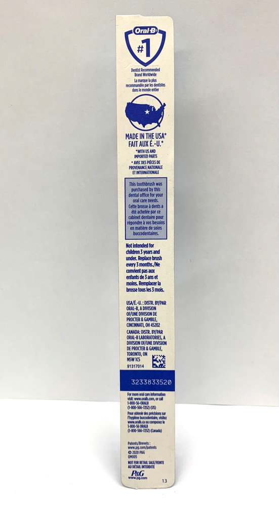 Oral B Deep Clean Toothbrush Soft Bristles Blue Handle