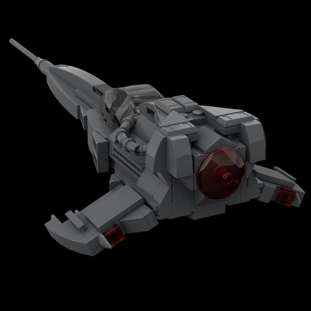 Compatible Wraith-Dart Space Wars Ship Sci-Fi Spacecraft Model 242 Bricks