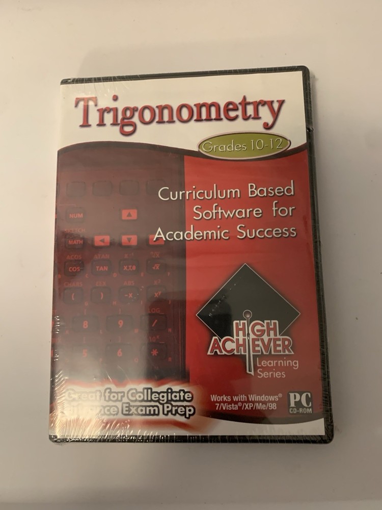NEW PC Trigonometry High Achiever Learning Series Grades 9-12 PC CD-Rom