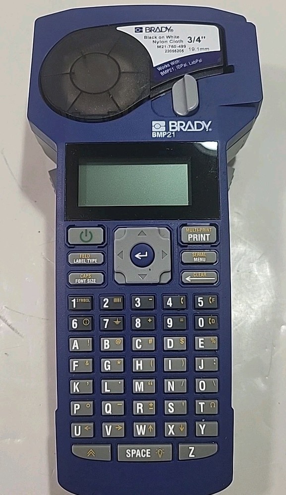 Brady BMP21-LAB Handheld Label Printer, Bundle Battery (No Power Cord) Works