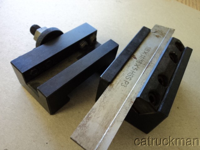 Small Dorian Quick Change Tools D25AXA-1M & D25AXA-7-71C w/ Cut-Off Blade