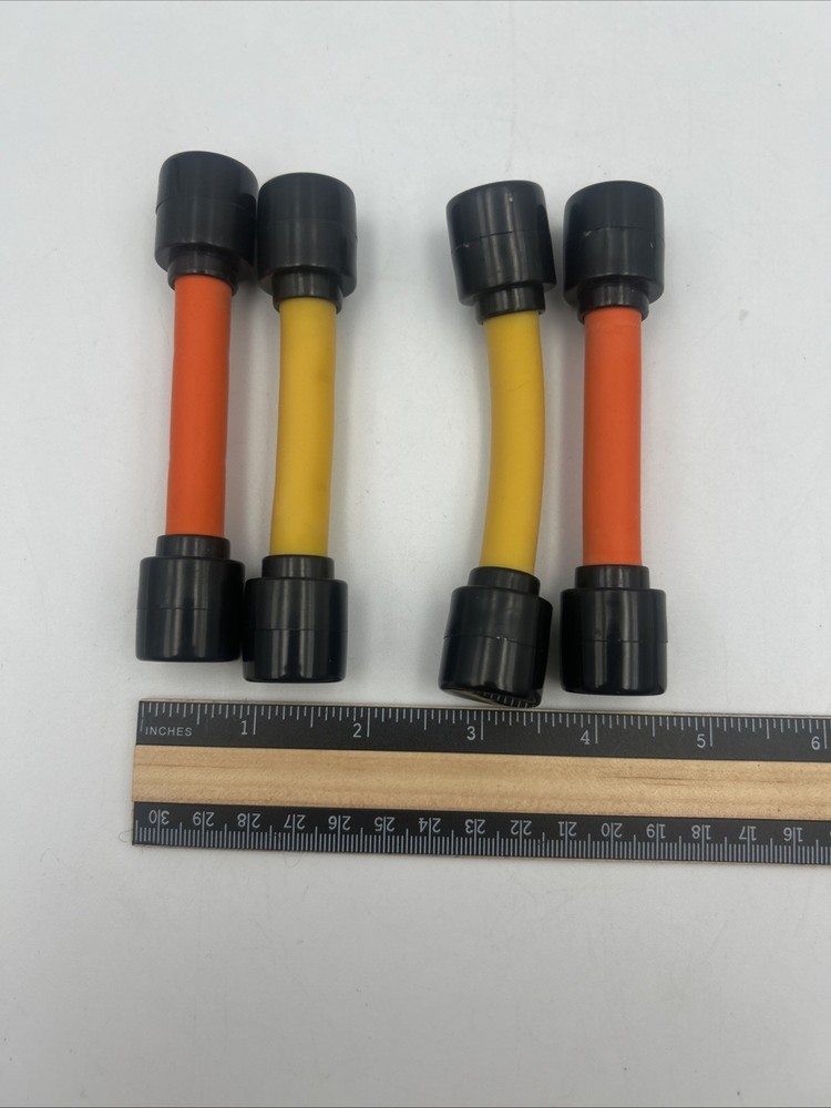 Six Second Abs Exercise Machine Set Of 4 Replacement Bands- Orange & Yellow