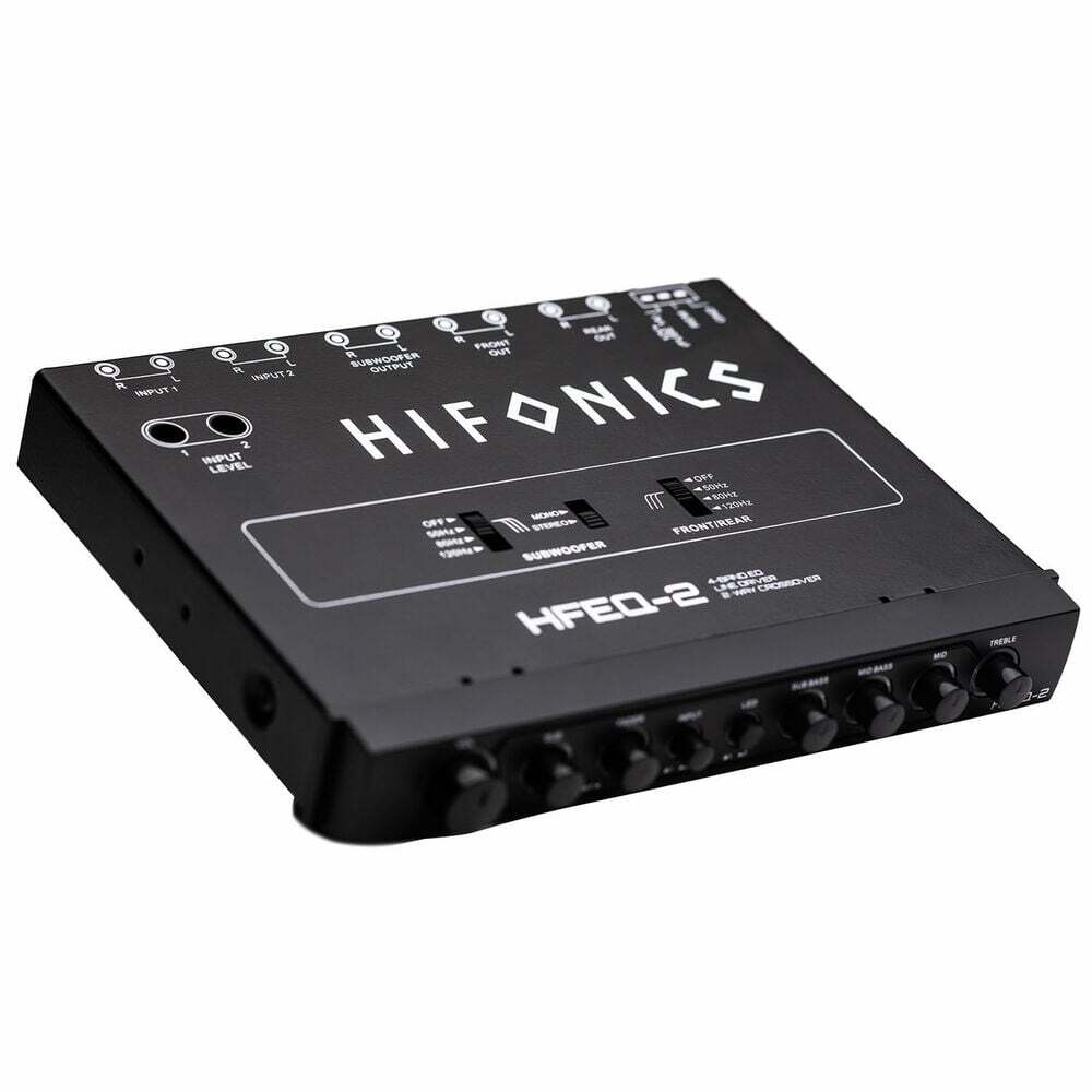 Hifonics HFEQ-2 Pre-Amp 4-Band 9V Multiple-Source Signal Processor