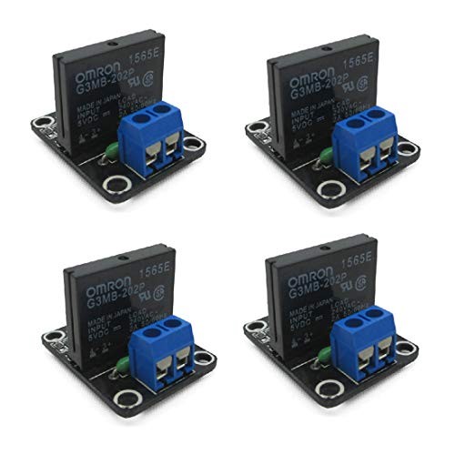 4pcs 5V 1 Channel High Level Solid State Relay Module DC Control AC 240V 2A
