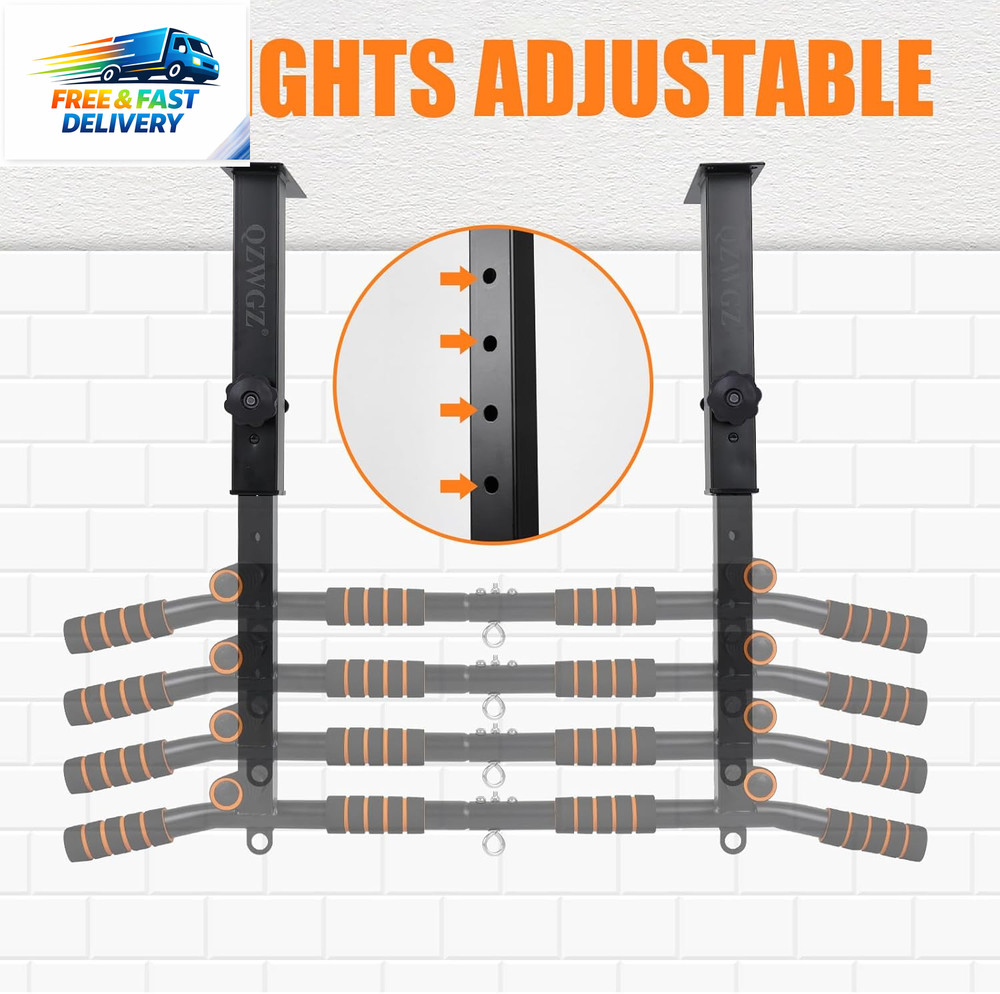 Height Adjustable Pull up Bar, Heavy Duty Pull up Bar, Barmount, Ceiling Mount,