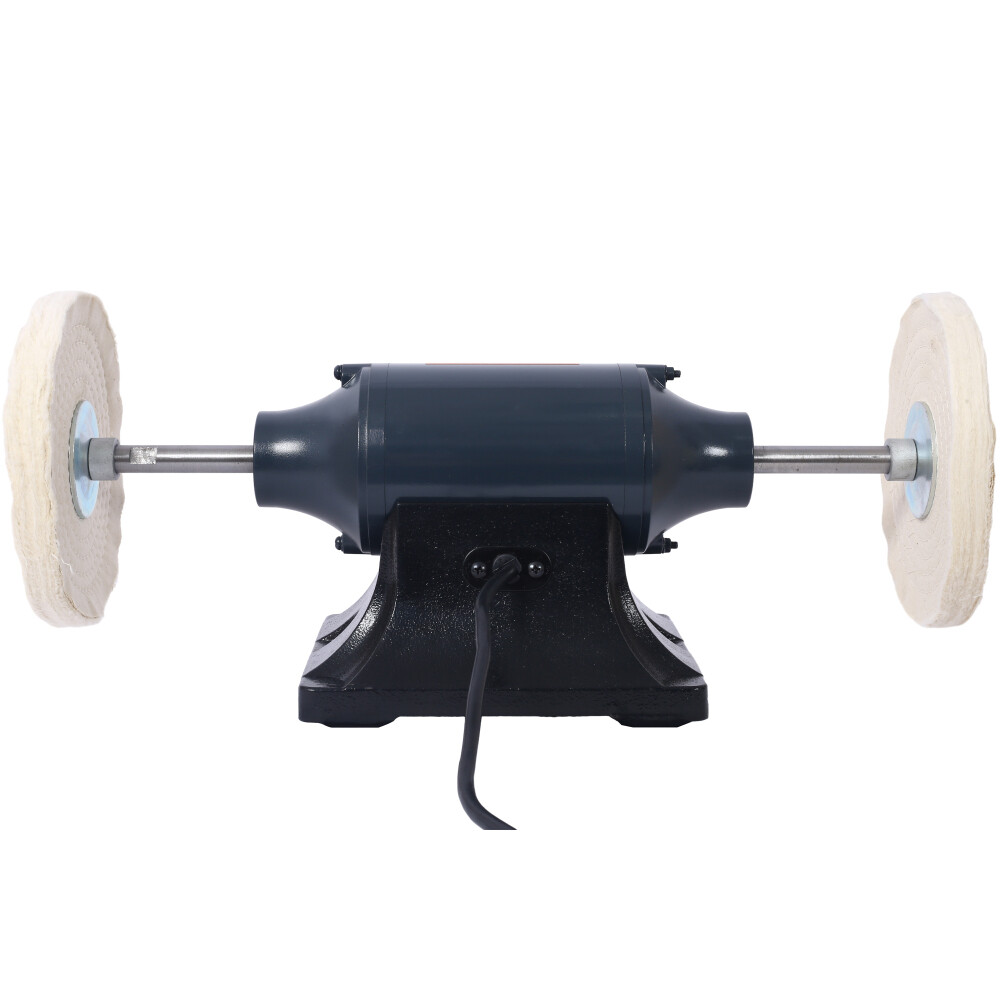 Extra long 8" Electric Polisher Benchtop Buffer Grinder Benchtop Buffing Machine
