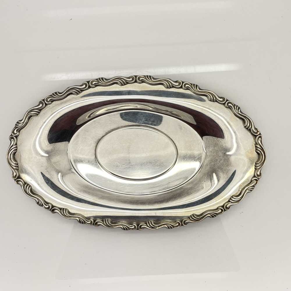 Wm A. Rogers Silverplate Gravy Boat Underplate Replacement 10.5” Long