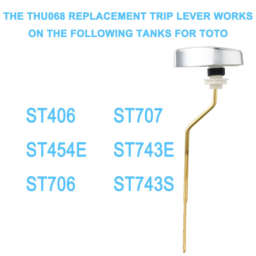 Flush Tank Lever Compatible with TOTO THU068#CP Trip Lever For St743S Trip Lever