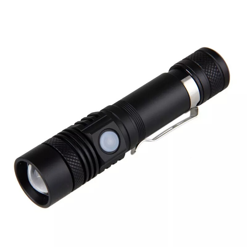 2pcs Chargeable Super Bright LED Tactical Flashlight Zoom Tactical Flashlight US