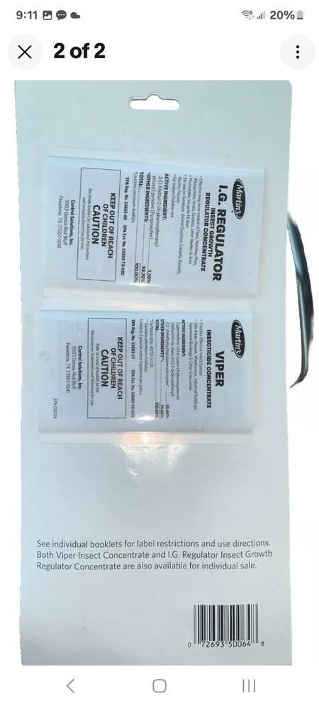 VIPER & INSECT GROWTH REGULATOR 1OZ - COMBO PACK