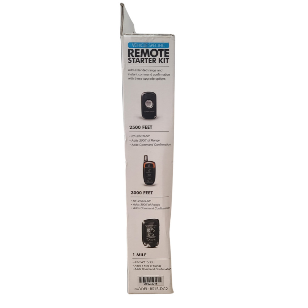 CompuStar RS1B-DC2 1-Way Remote Start Most Vehicles