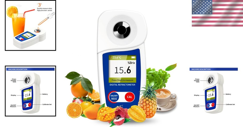 Easy-to-Use Brix Refractometer with Protection