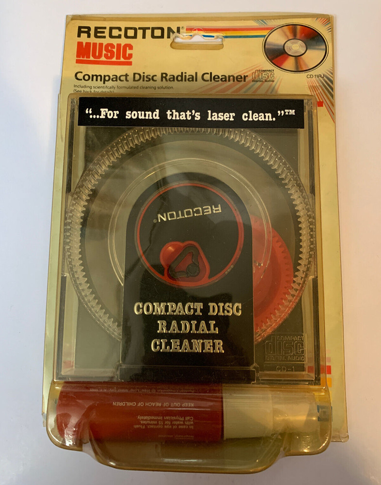 Recoton Compact Disc Radial Cleaner NOS 1988