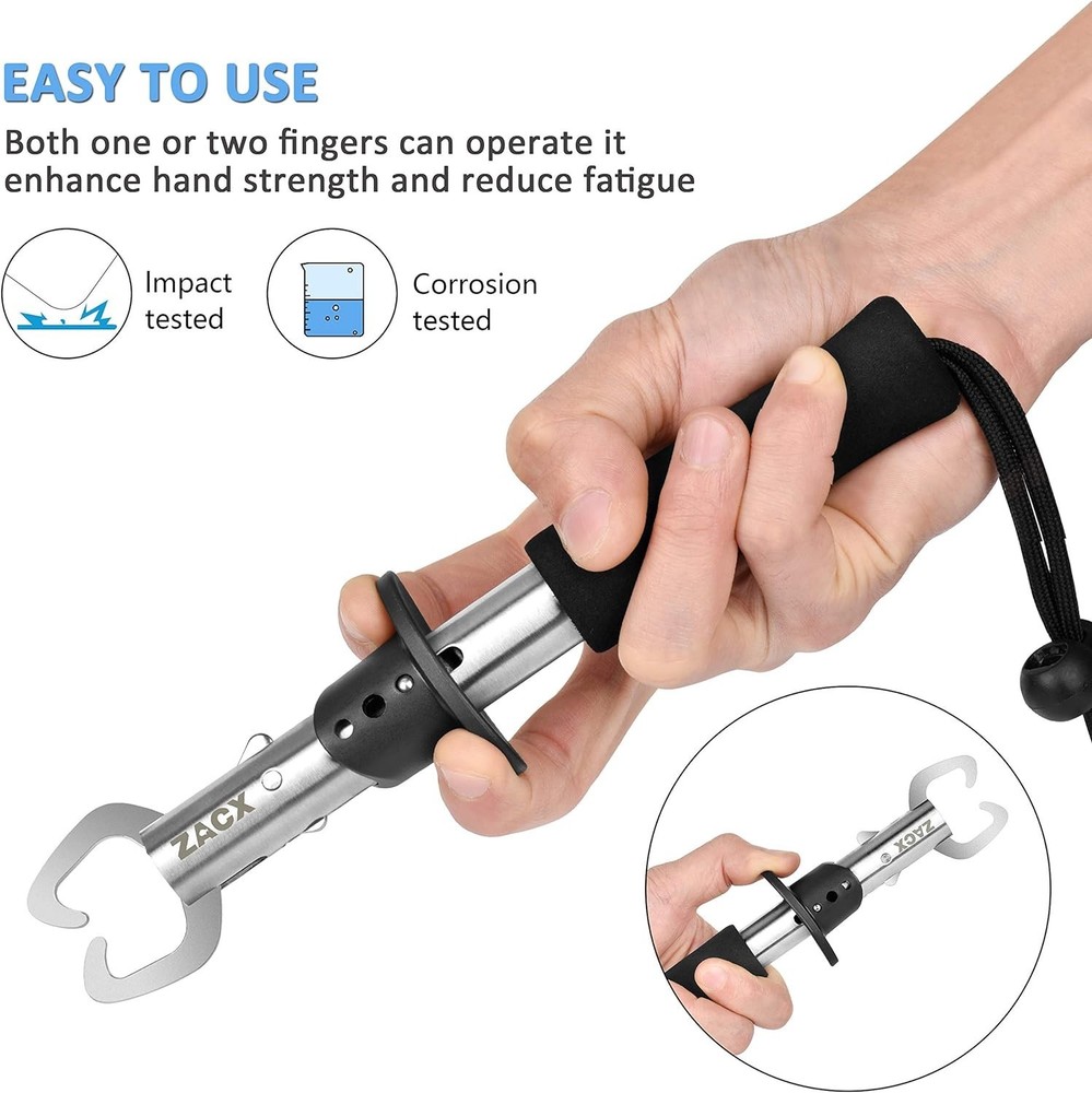 Fish Lip Gripper Pliers - Upgraded Muti-Function Hook Remover and Split Ring ...