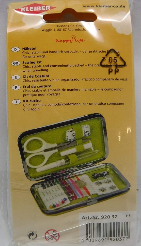 Case 920-37 Travel Sewing Kit Set Needle Thread Needle Set Needles