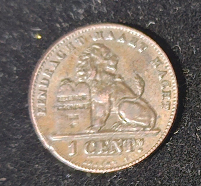 1907 Belgen 1 Cent Coin