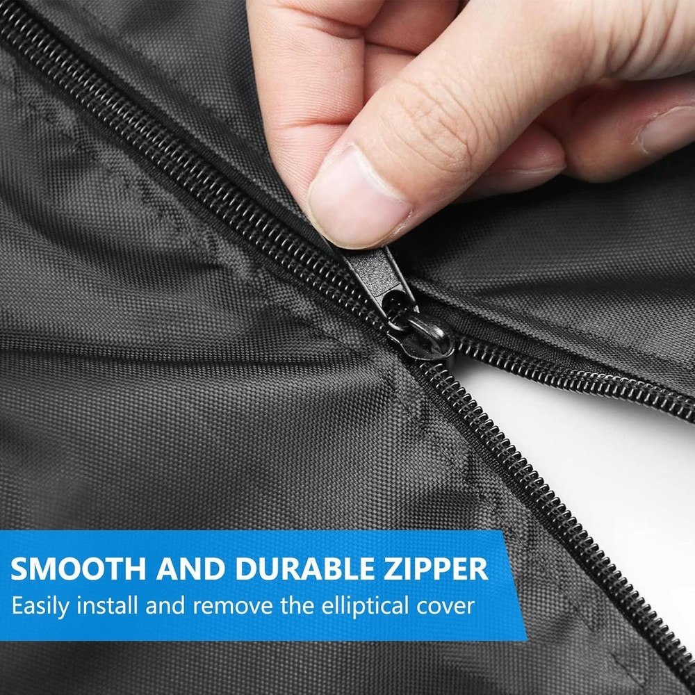 Protective Elliptical Machine Cover - Easy Fit with Zipper and Drawstring