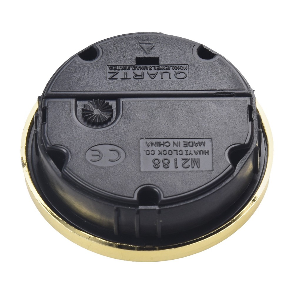 Reliable Timekeeping 65MM Quartz Clock Insert with Gold Arabic Numbers