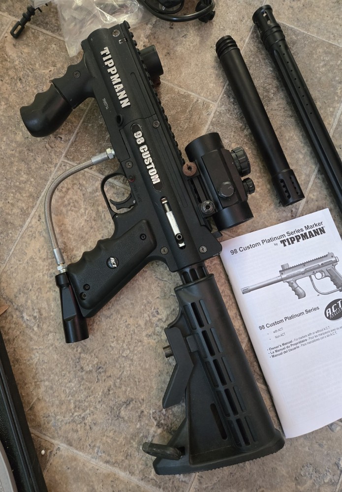 Tippmann 98 Custom Ultra Basic Paintball Marker With Tactical Eye Scope
