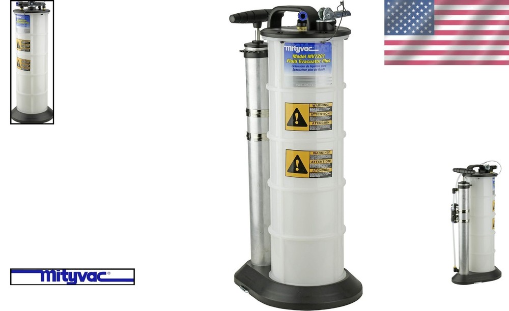 Efficient 2.3 Gallon Fluid Evacuator & Dispensing Tool - Quick-Drain Design