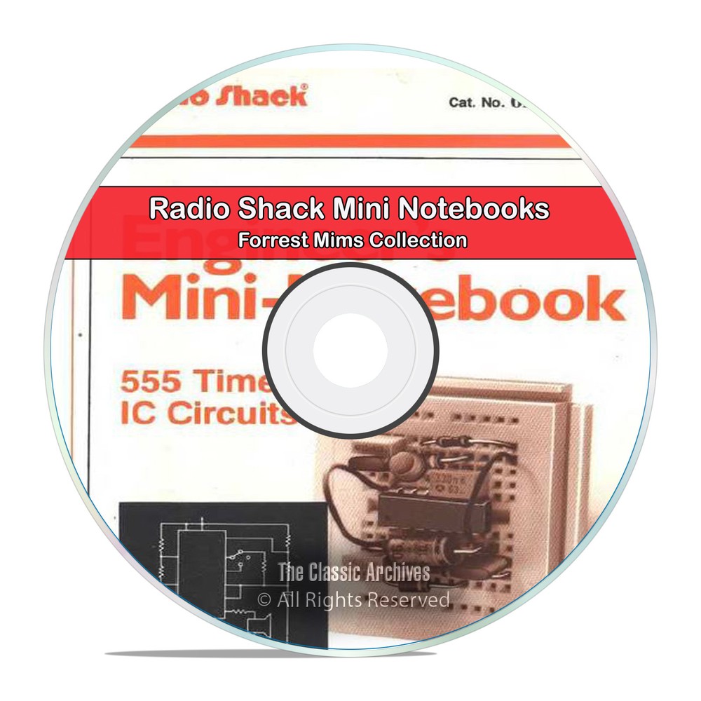 RadioShack Engineer's Mini Notebooks Forrest Mims Electronics Books CD DVD