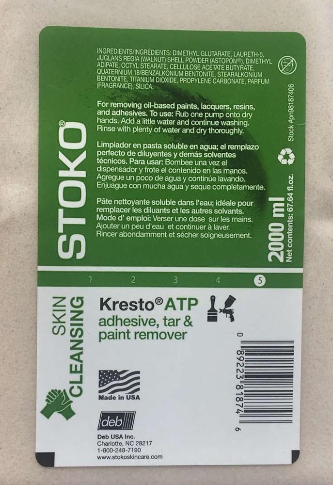 Kresto ATP Hand Cleanser 2000ml softbottle + Dispenser Combo