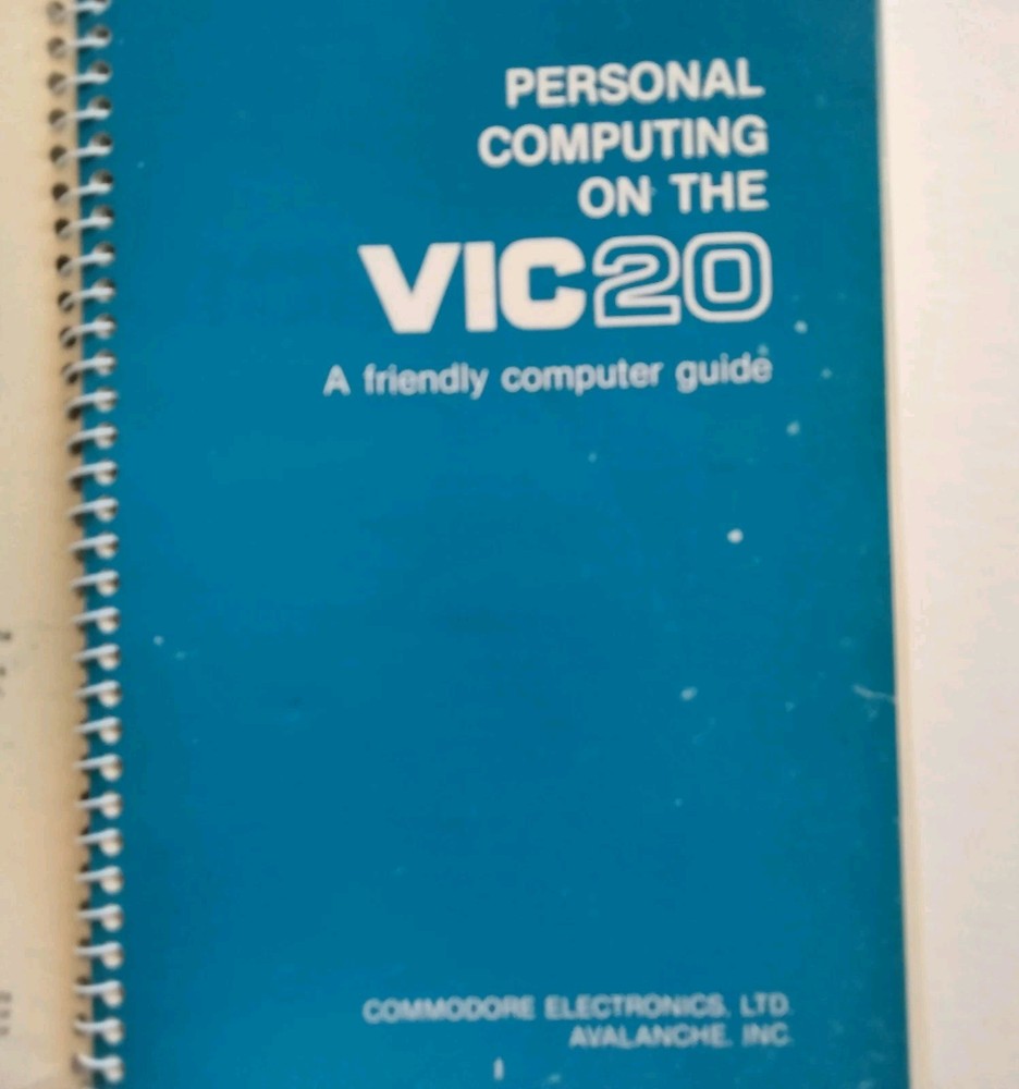 Personal Computing on the VIC-20 A Friendly Computer Guide, 1984 Commodore