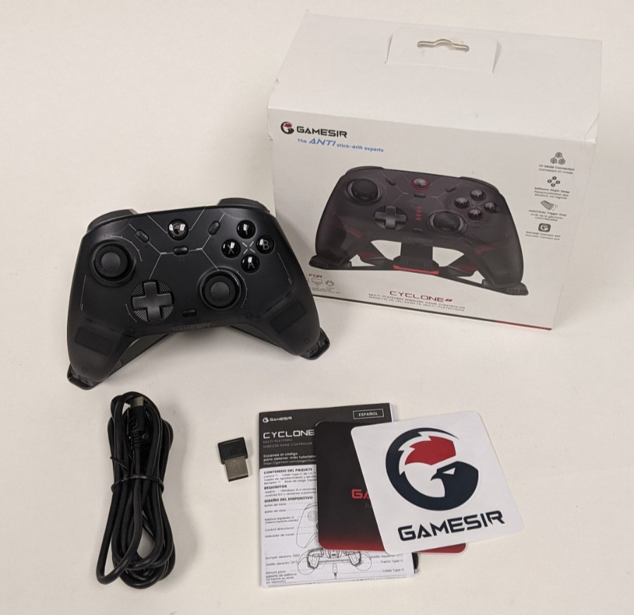 GameSir Cyclone 2 Wireless Controller Switch PC iOS Android Steam Shadow Black
