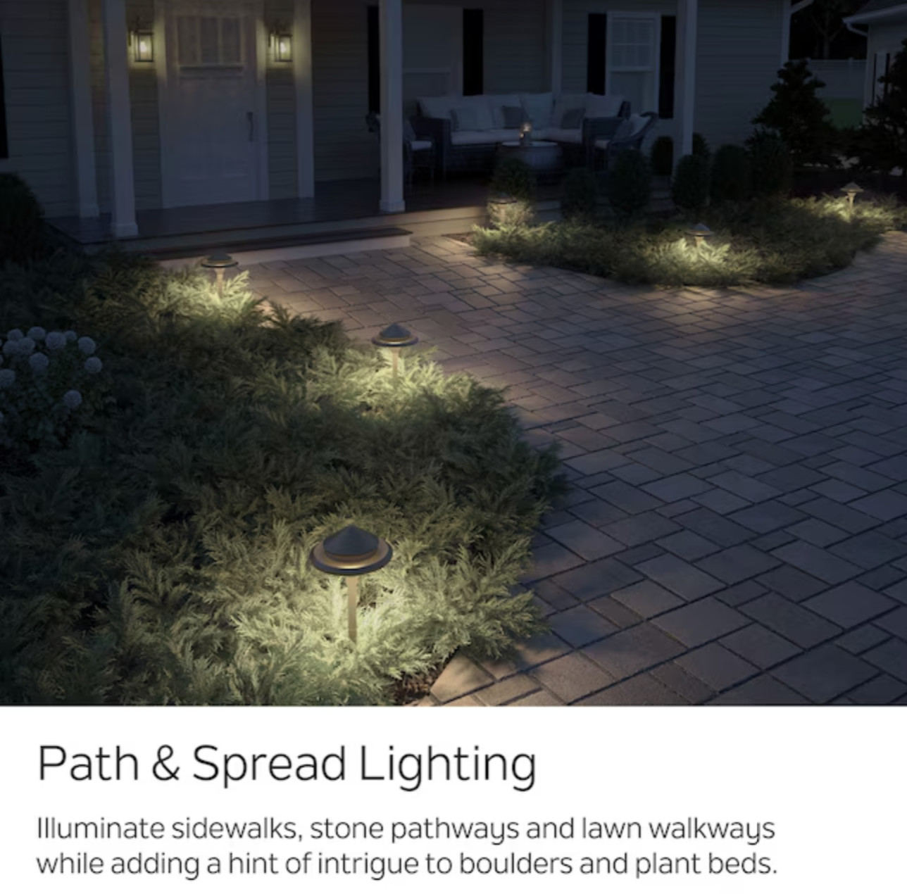 Kichler 3-Watt Low Voltage Hardwired LED Landscape Path Light Olde Bronze 3000K