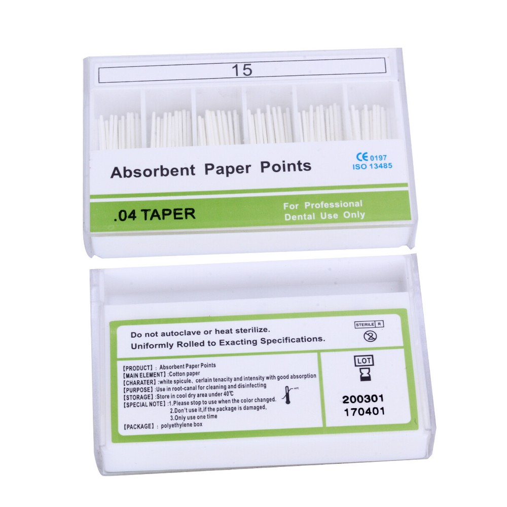 AZDENT Dental Endodontic Absorbent Paper Points Gutta Percha Points Assorted