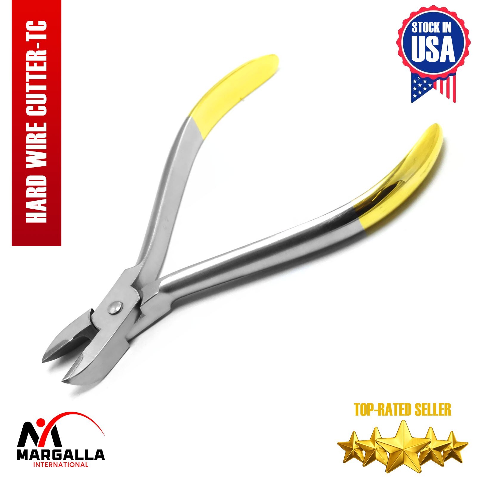 Dental Hard Wire Cutter TC Orthodontic Braces Pin Ligatures Heavy Duty Pliers CE