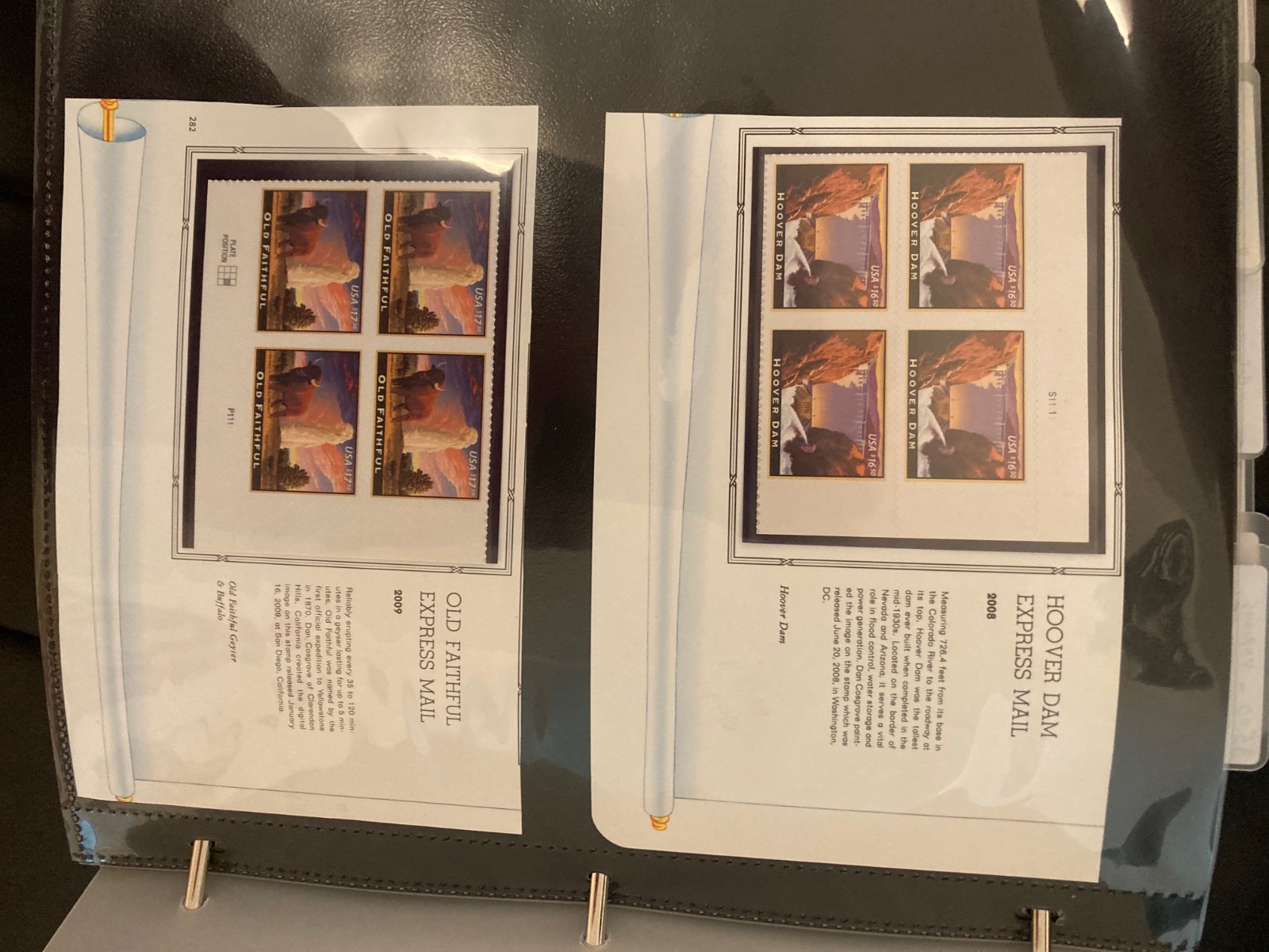 BEAUTIFUL LOT OF STAMP SHEETS IN 2 BINDERS, MOSTLY SHEETS W/ SOME BLOCKS , PAIRS