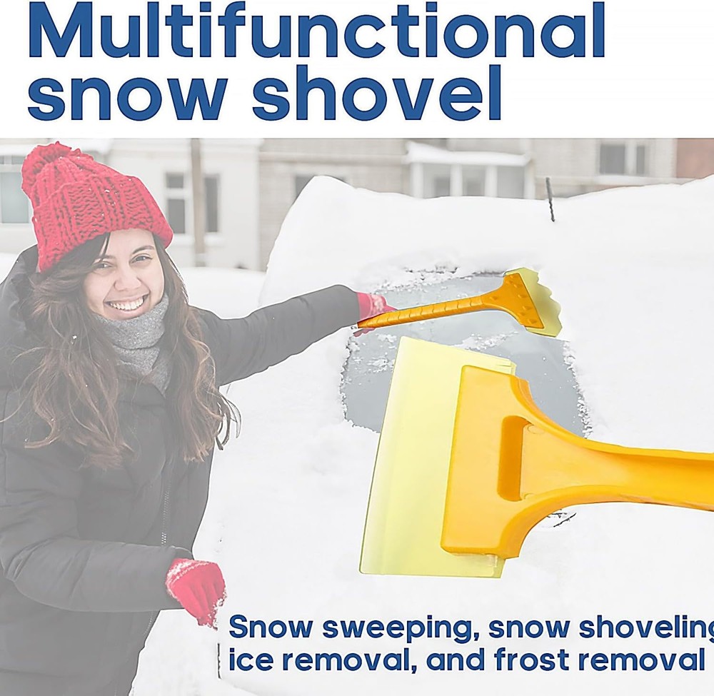 Lightweight Car Ice Scraper - Perfect for Quick Snow Clearance in Harsh Winters
