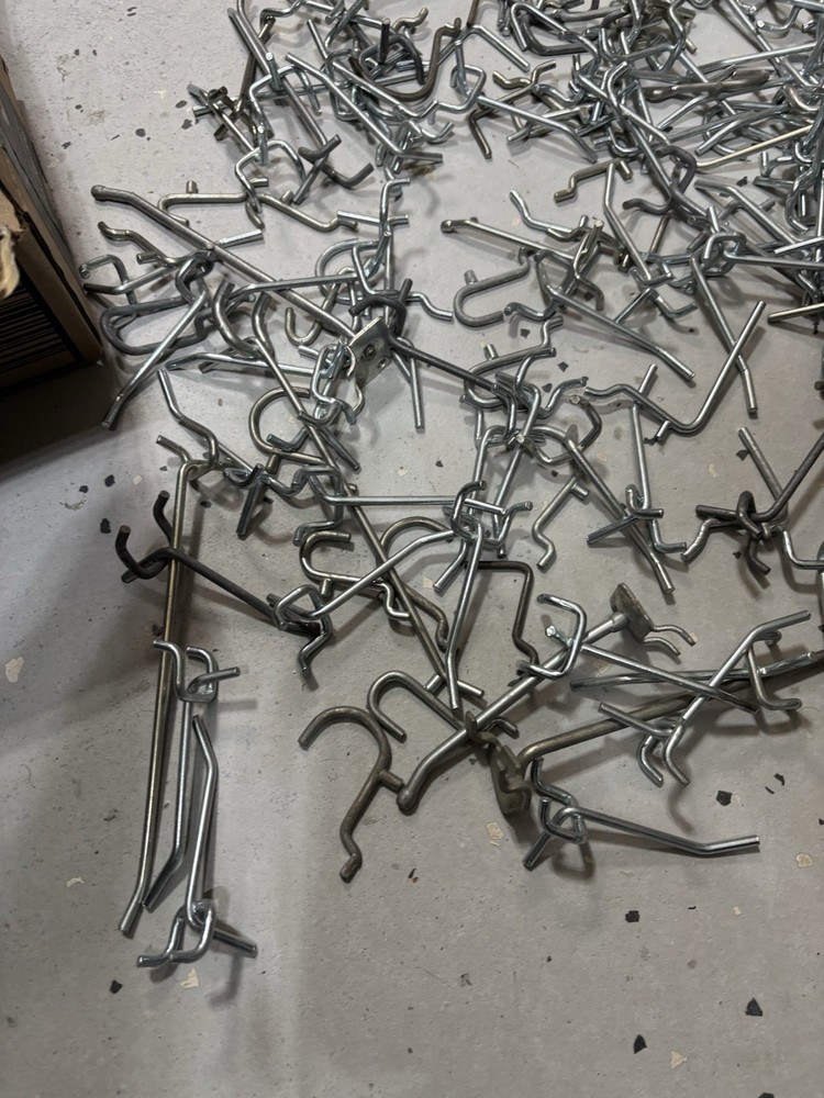 Peg Hooks various sizes a lot over 50 Pcs