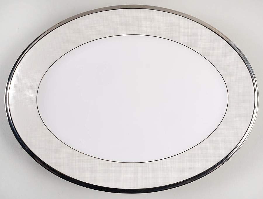 Lenox Linen Mist Oval Serving Platter 9467154