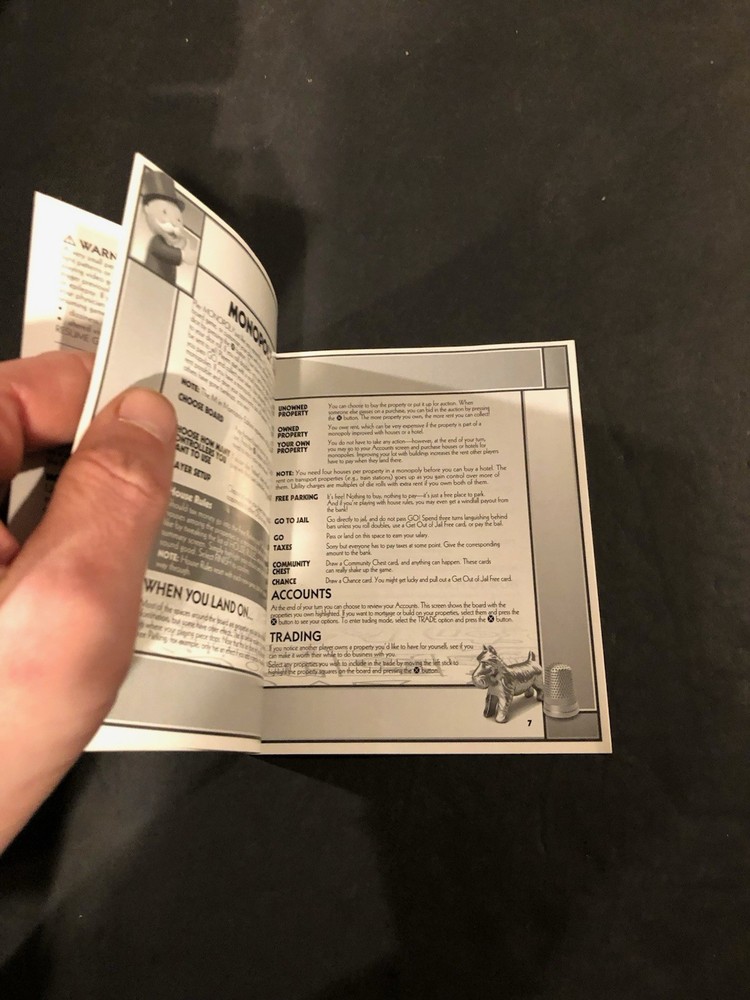 Monopoly ps3 Manual Only