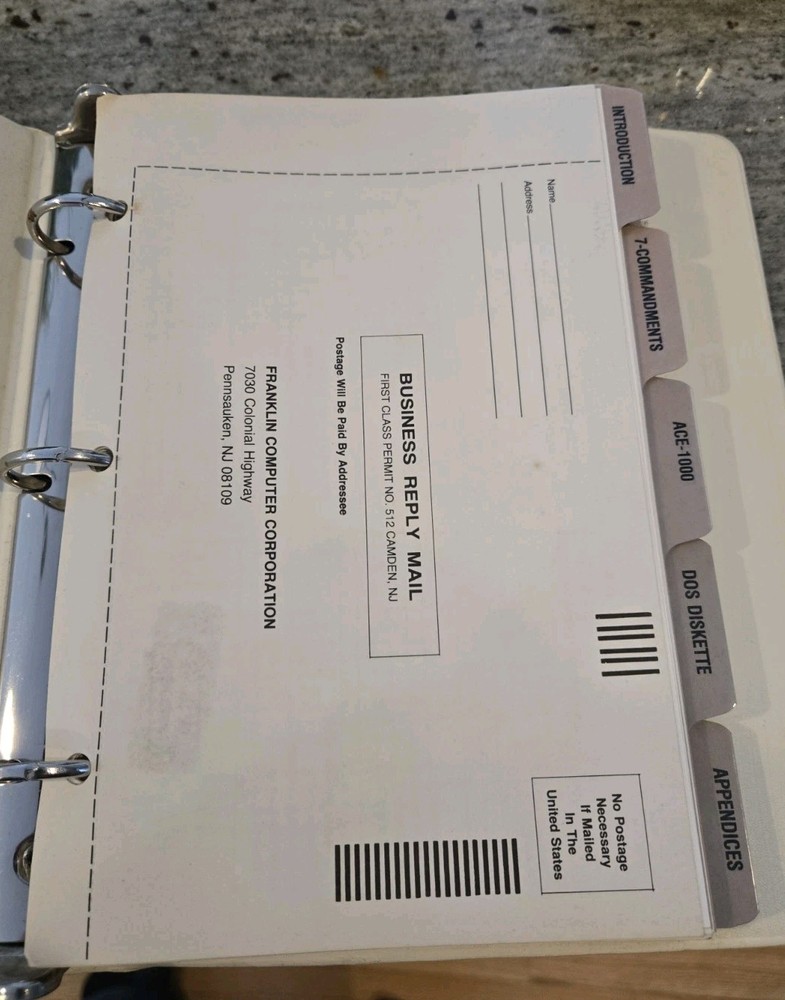 Franklin Ace 1000 User Reference Manual with Diagnostic Schematics VERY NICE