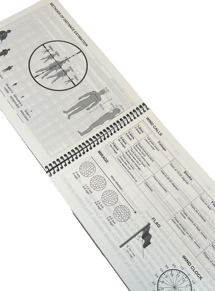 Modestone Snipers Logbook / Data Book Waterproof Notepad - Sniper Sharp Shooter