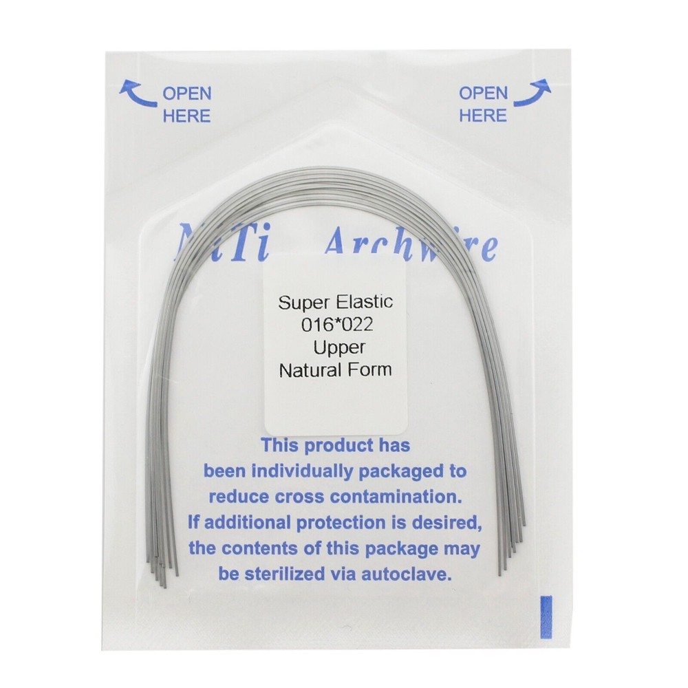 10 pcs/Pack Dental Orthodontic Super Elastic Niti Arch Wire Rectangular Nature
