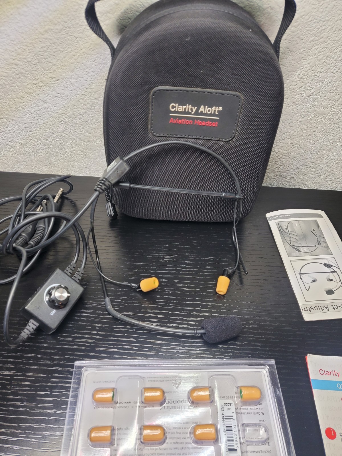 Clarity Aloft Aviation Headset/mic