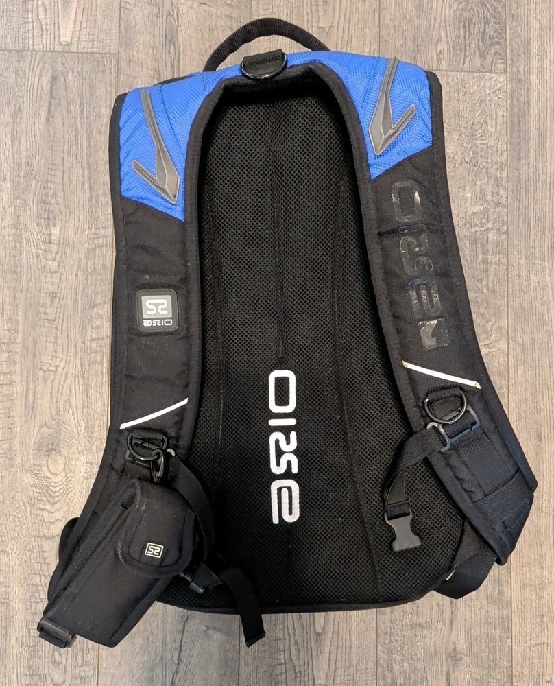 Axio By Harodesign Blue Hardshell Motorcycle / Bike Protective Backpack